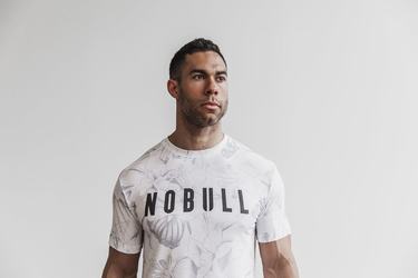 Nobull Men's T Shirts Grey | Australia (SW5038)